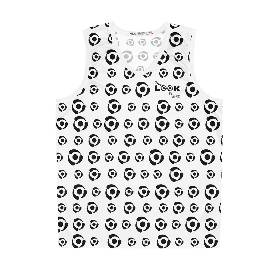 Front The Look by WPK Signature Performance Tank Top – White Logo Print