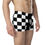 Thumbnail: Lion's Head Black and White checker Trunk Boxer Briefs