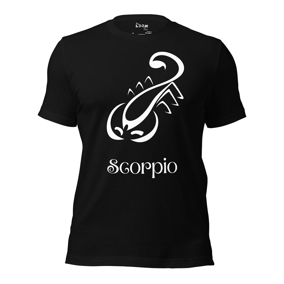 scorpio zodiac tattoo art shirt with scorpion symbol design on bella canvas 3001