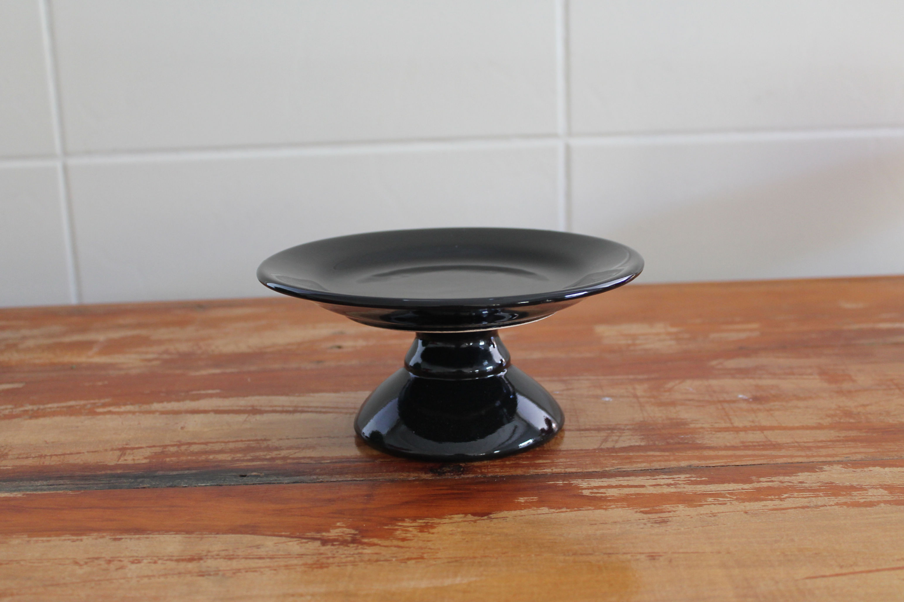 Prato Para Bolo Preto