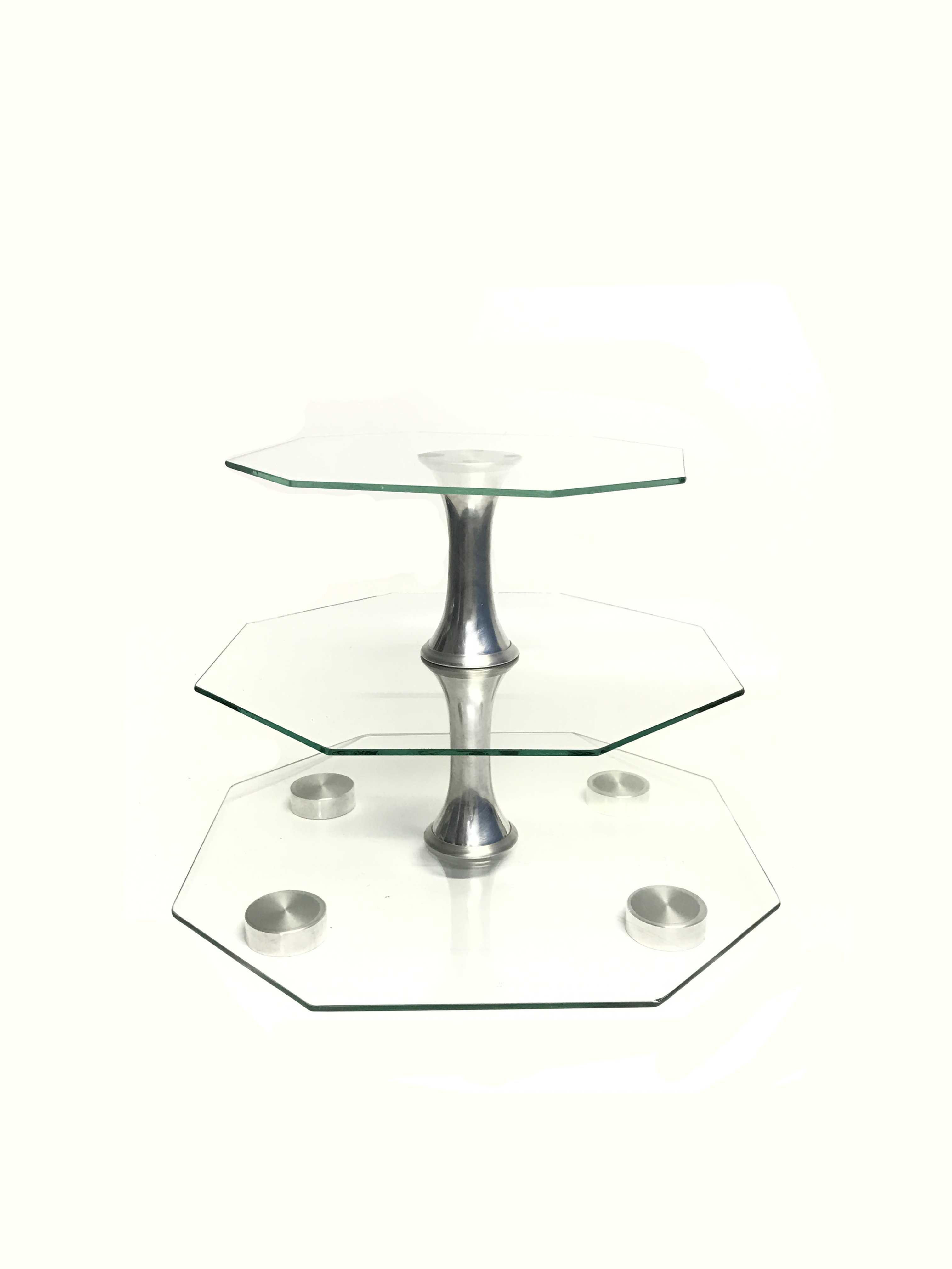 Suporte 3 Andares Octo Oreintal C/ Pé Inox