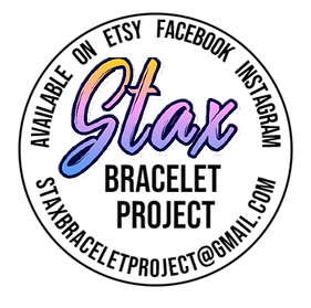 Stax's logo in the shape of a circle 