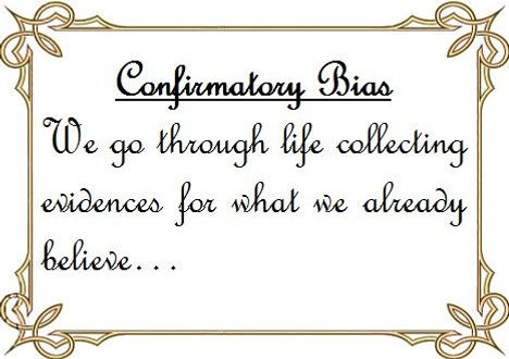 We think we are always right