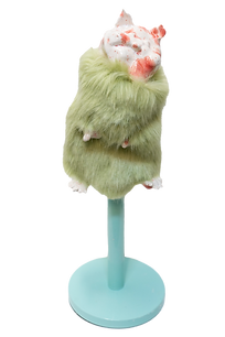 Miriam Naeh, 'Mammals', 2020 Wallpaper, found objects, faux fur, glazed ceramics, jesmonite Dimensions variable