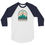Thumbnail: Vintage Retro Outdoors - Unisex 3/4 sleeve raglan shirt