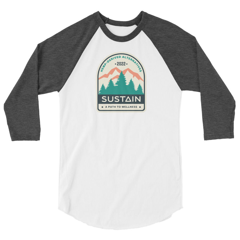 Vintage Retro Outdoors - Unisex 3/4 sleeve raglan shirt