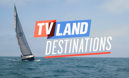 Sailboat and TV Land Destinations Graphic