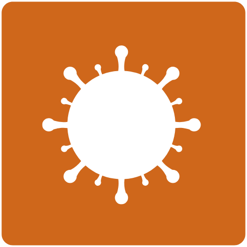 Communicable disease icon.
