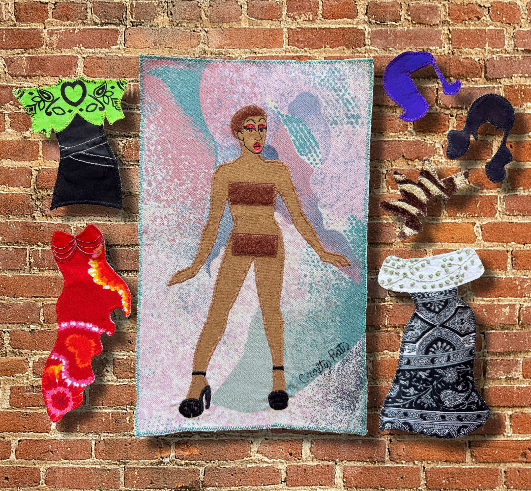 Drag Queen Dress-Up Doll Large Patch