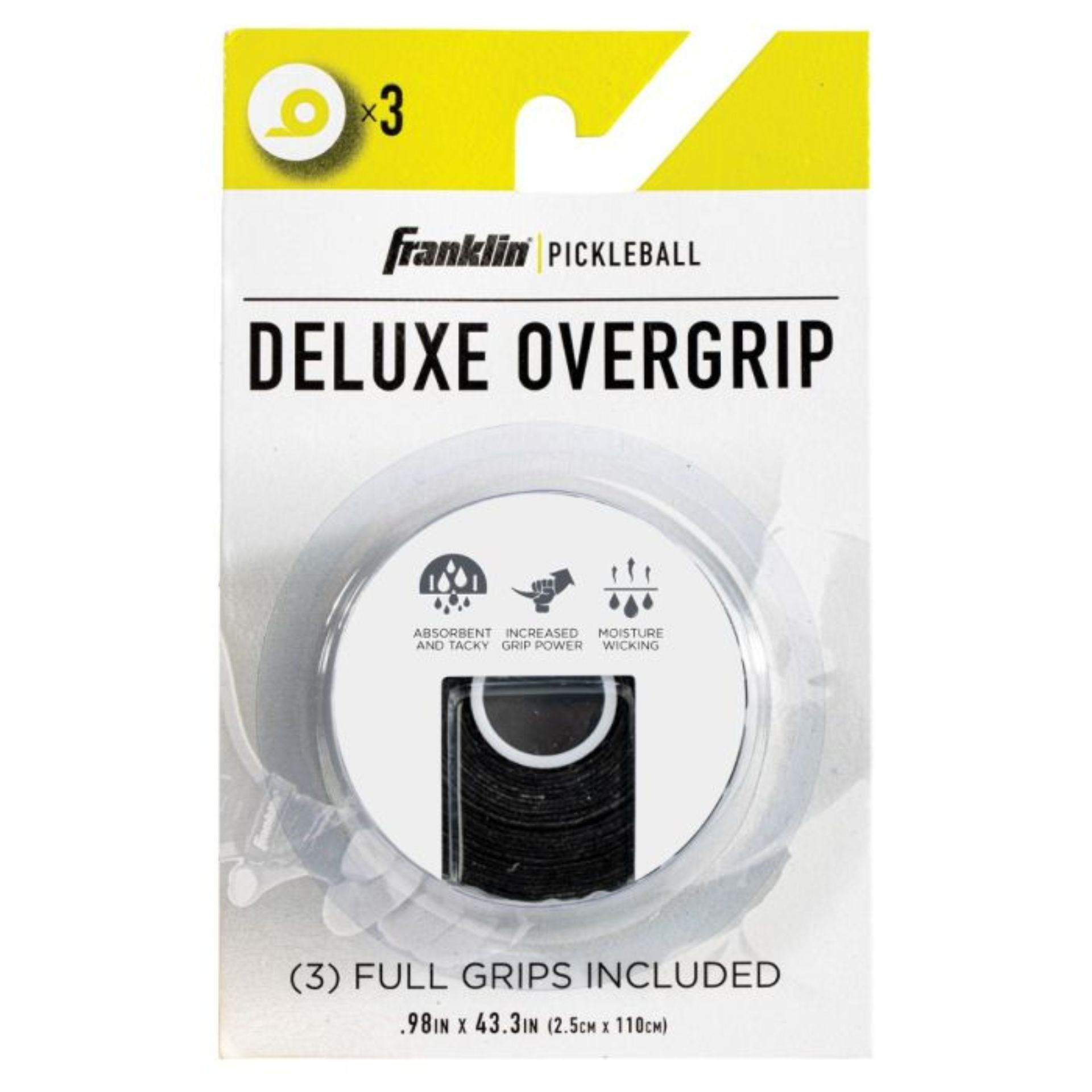 Franklin Pickleball Deluxe Overgrip - 3 Pack