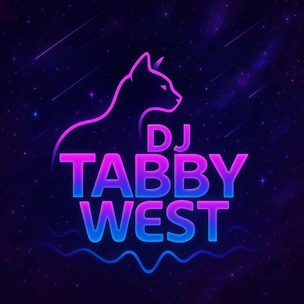 DJ Tabby West logo Black Tshirt
