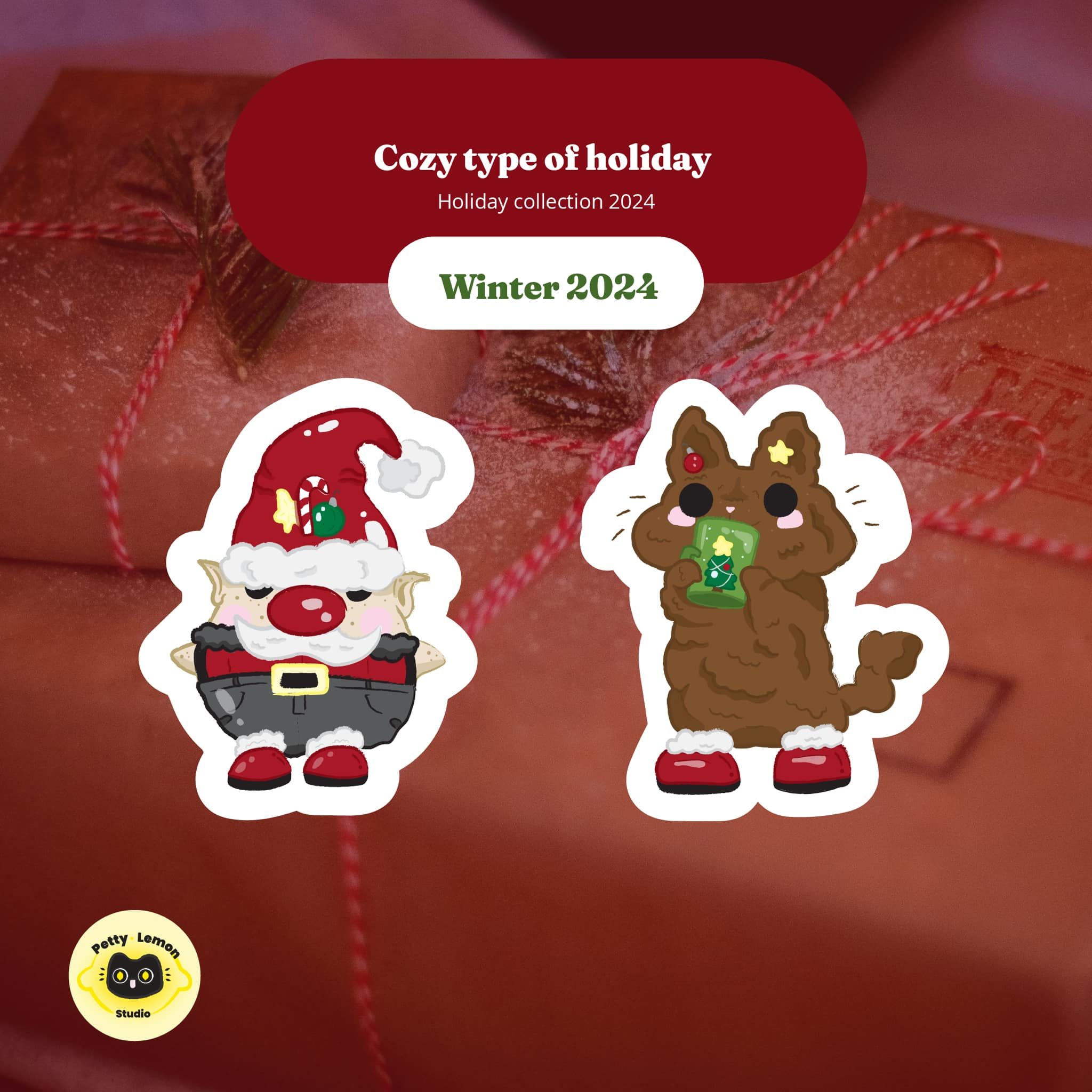 Cozy Type Of Holiday - Stickers 