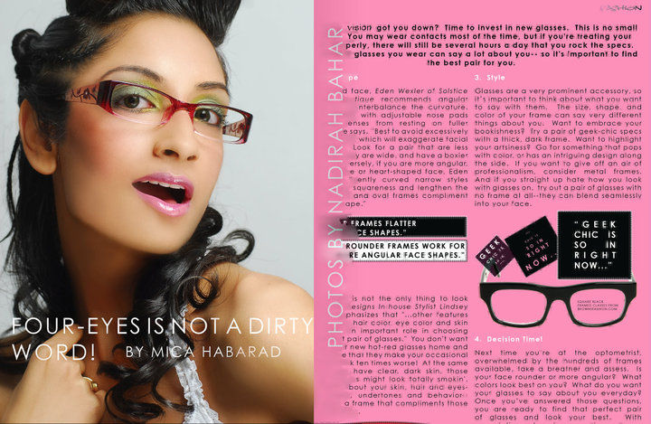 Lip Gloss Magazine 2 page spread