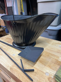 Coal bucket and tools restoration
