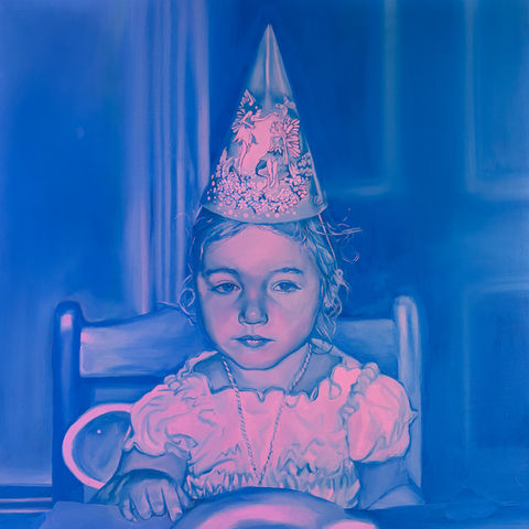 Sophie Coe, Birthday Blues, oil on canvas, 2025