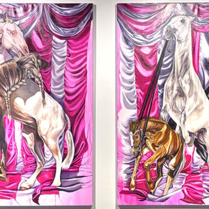 Sophie Coe, Best in Show, oil on canvas, 2025