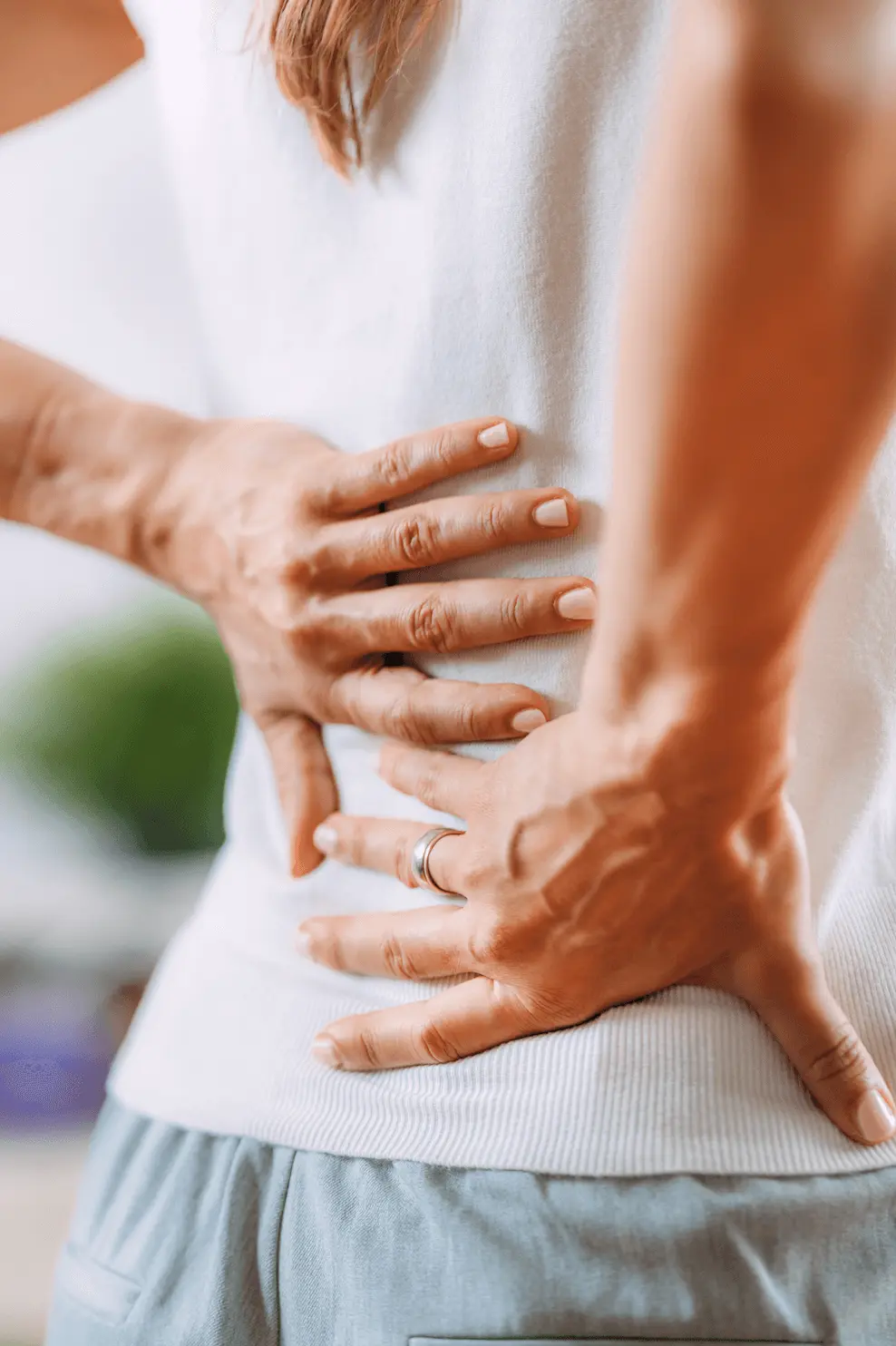 Back pain woman