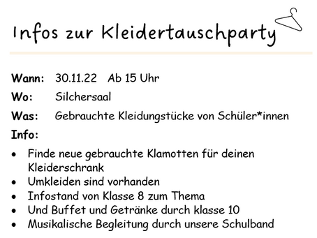 Weitere Infos zur Kleidertauschparty