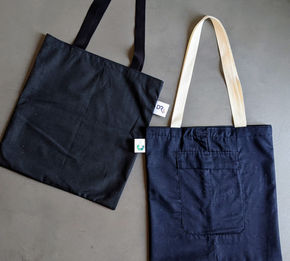 Tote-bag upcyclé pour la police fédérale.