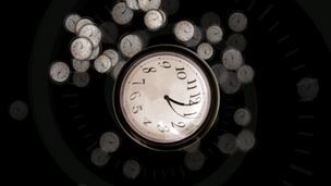 spinning clocks animation