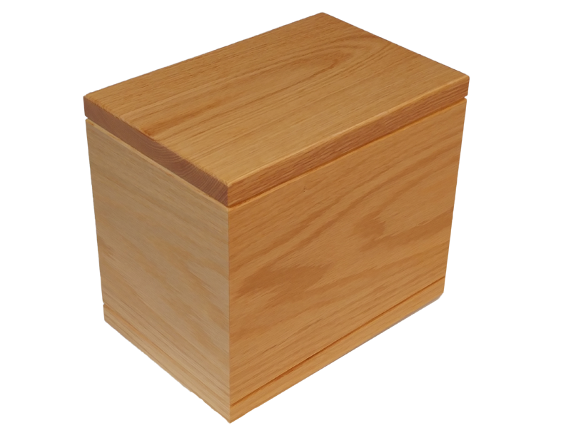 Thumbnail: Solid Oak Cremation Urn - Handmade in Winnipeg