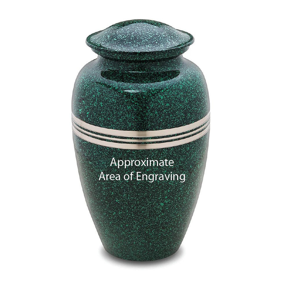 Thumbnail: Speckled - Solid Brass Cremation Urn