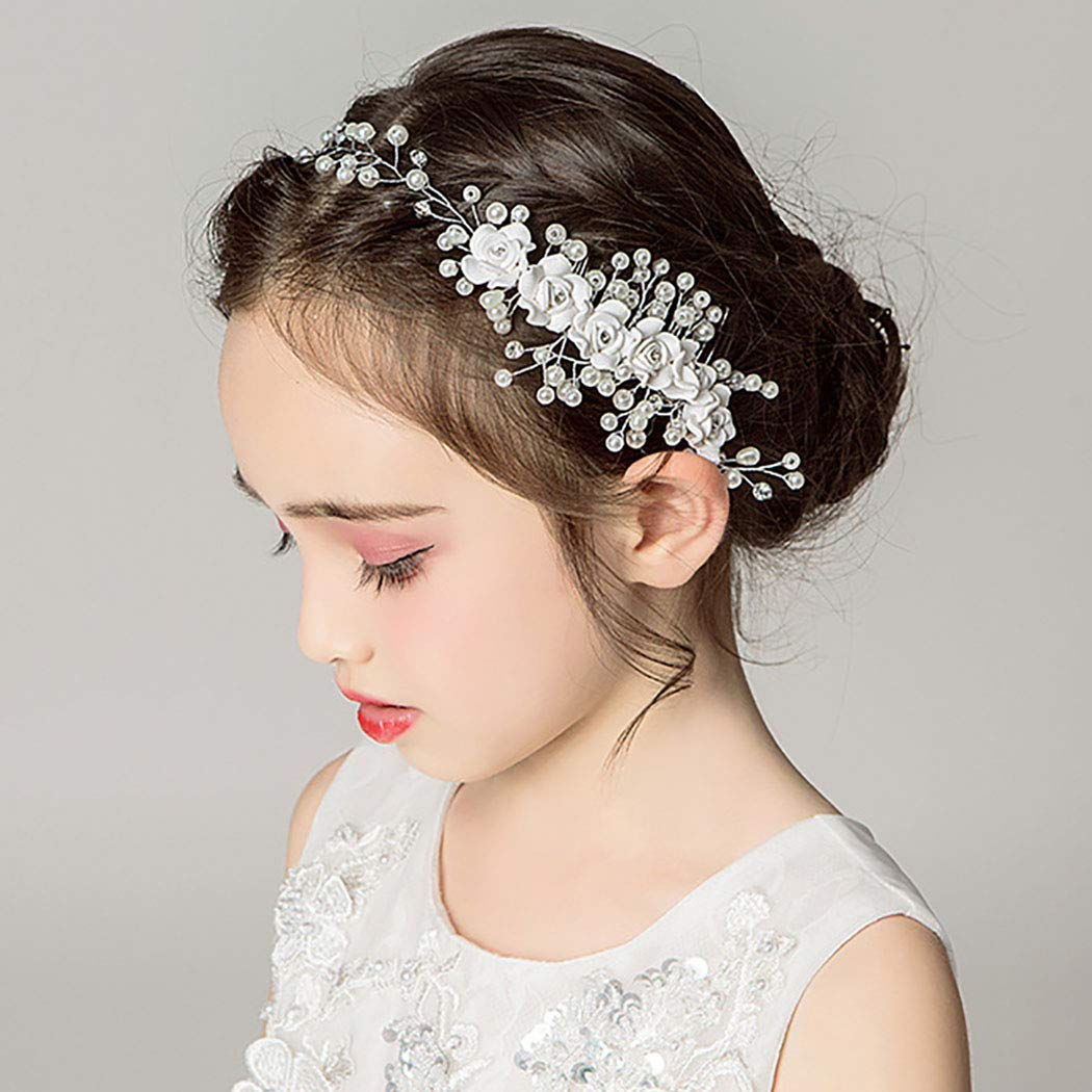 Gownlink HOLY Communion Hair Wreath Children's wreath  headband princess  W-80