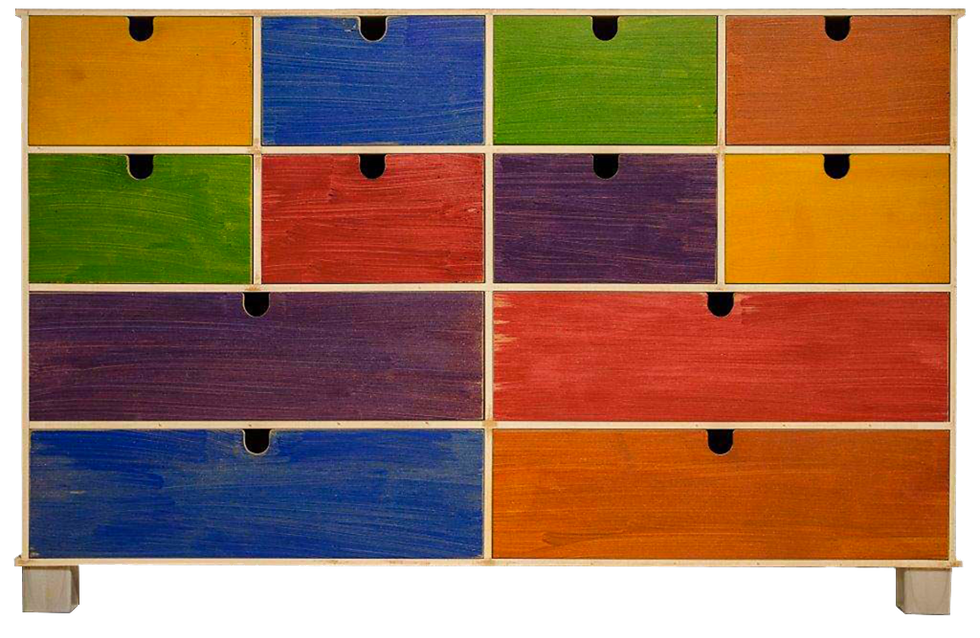 Thumbnail: Rainbow 12 Drawer Chest