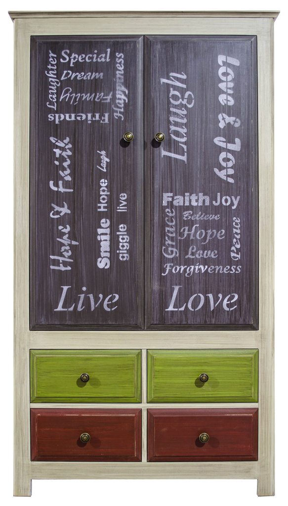 Karoo TV Cabinet with 2 Doors and 4 Drawers