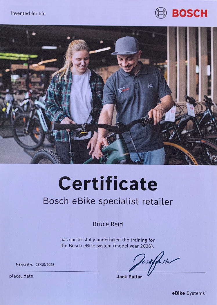 Bosch Training Certificate