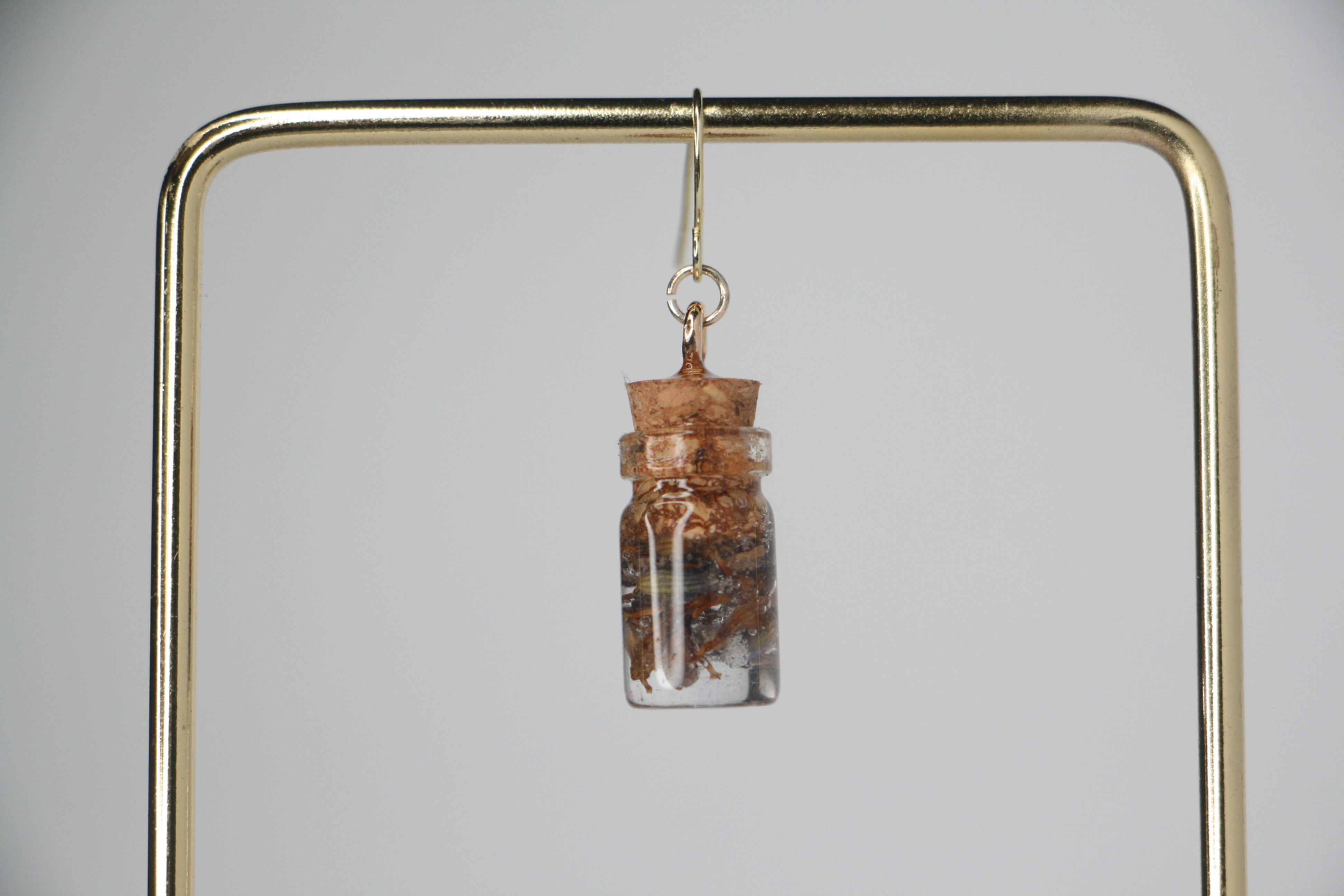 Lavender Protection Jar Earrings