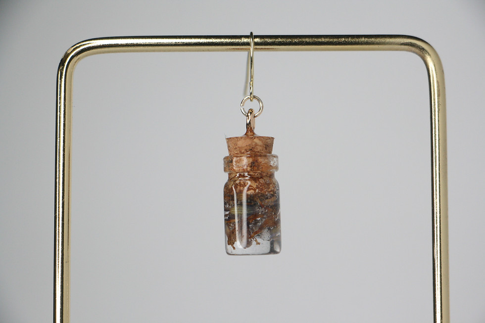 Thumbnail: Lavender Protection Jar Earrings