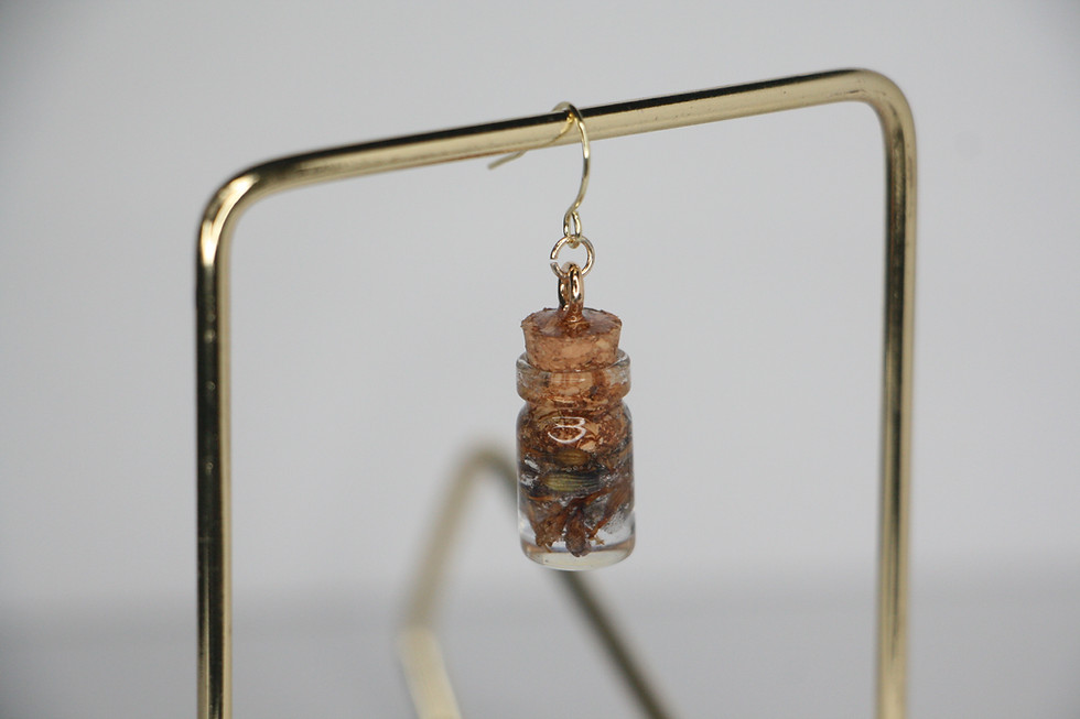 Thumbnail: Lavender Protection Jar Earrings