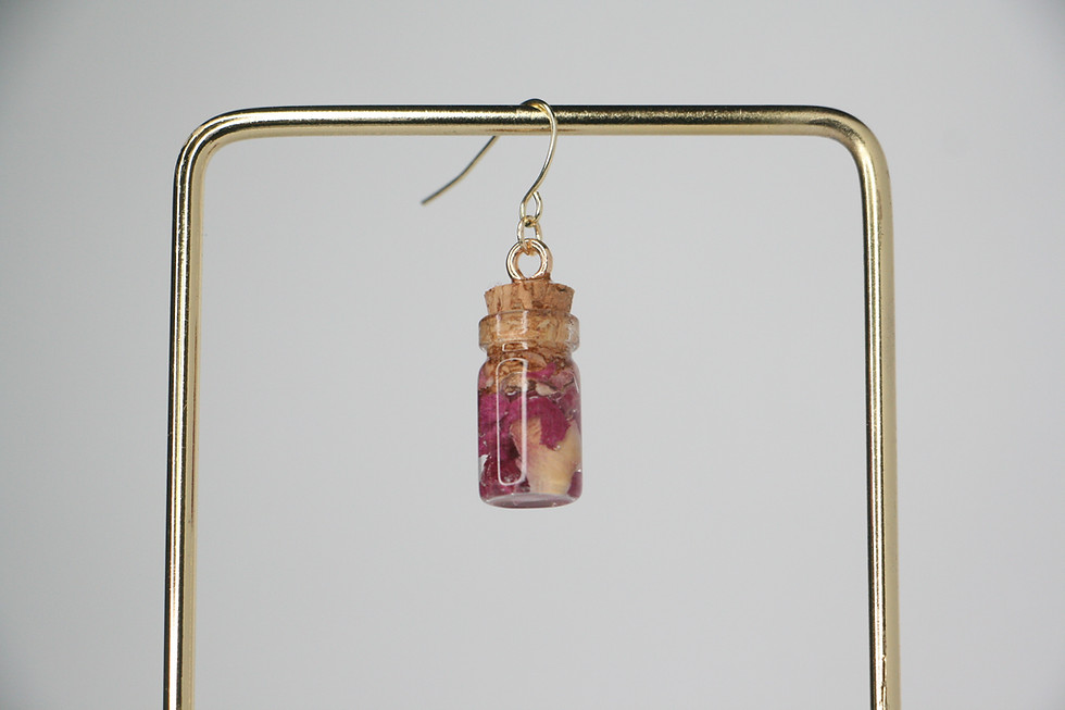 Thumbnail: Rose Bud Protection Jar Earring