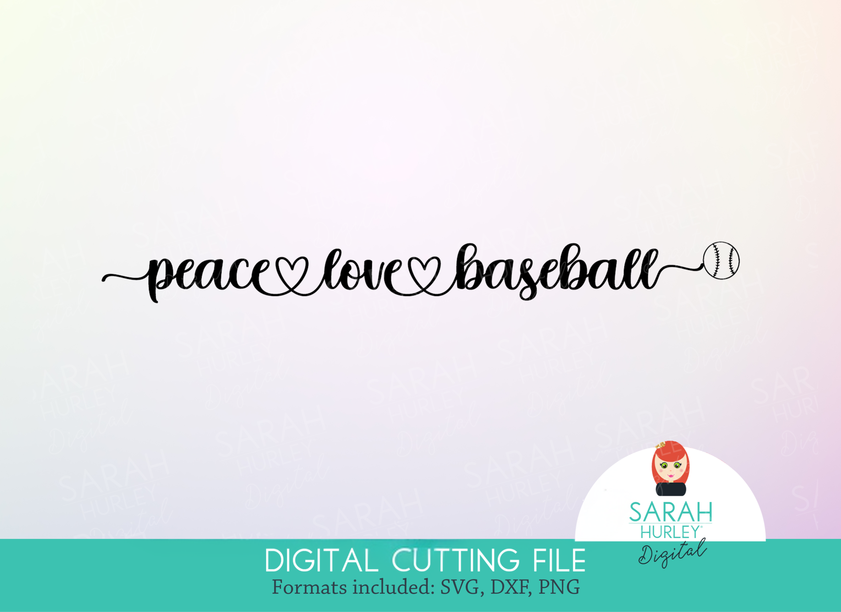 Peace Love Baseball
