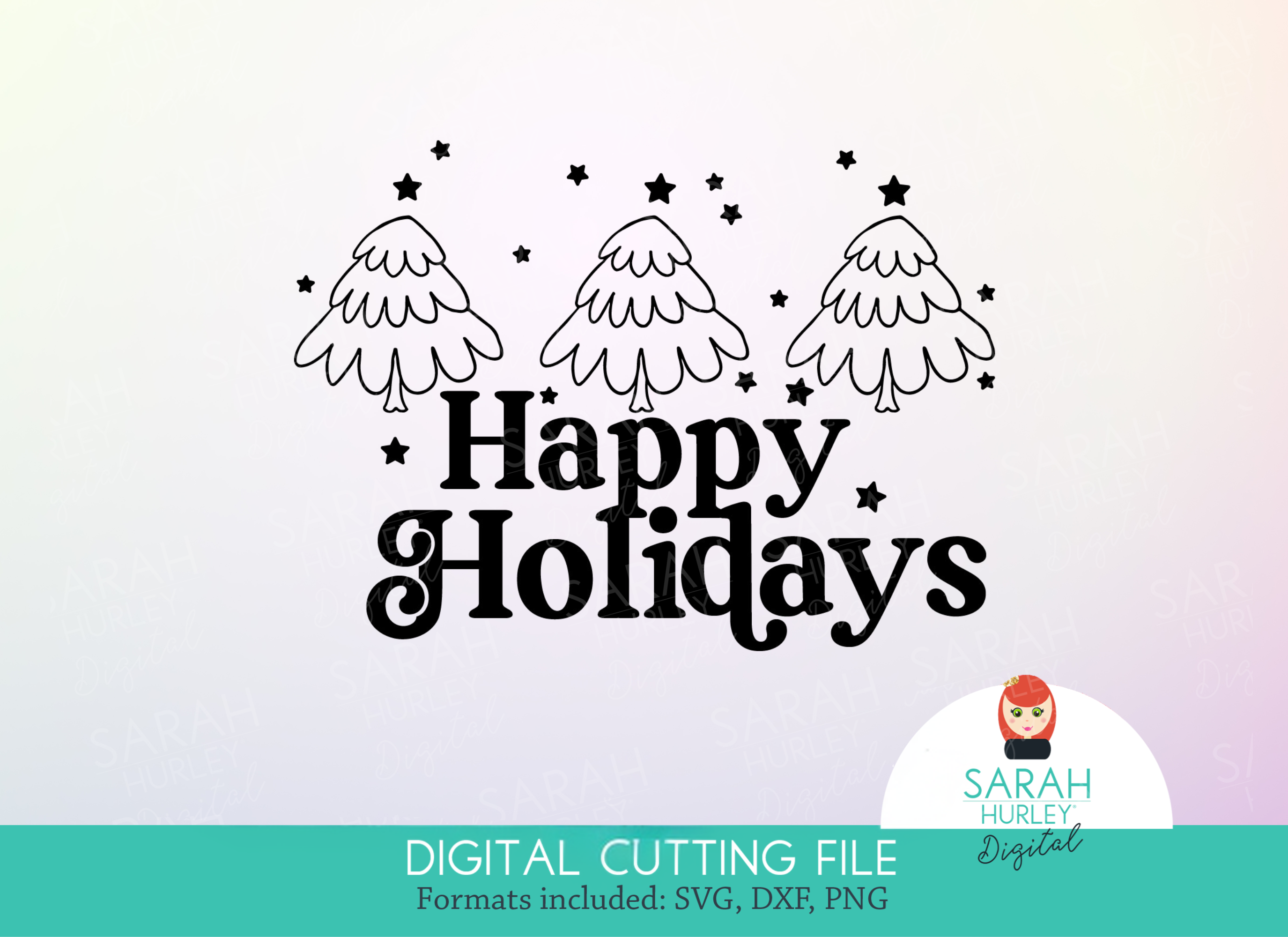 Happy Holidays Christmas Trees