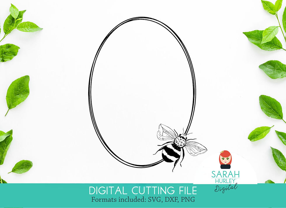 Bee Oval Frame