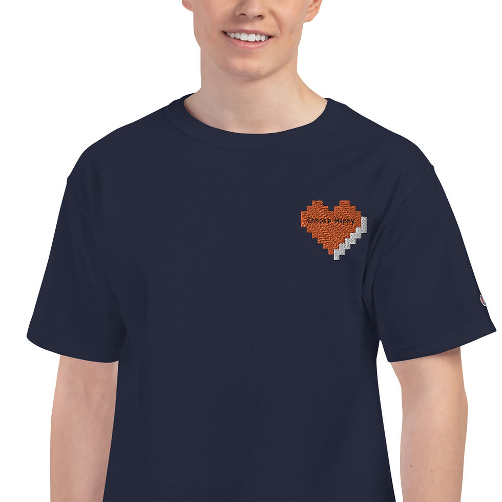 Thumbnail: #MarcelMB #ChooseHappy EmbroideryChampion T-Shirt