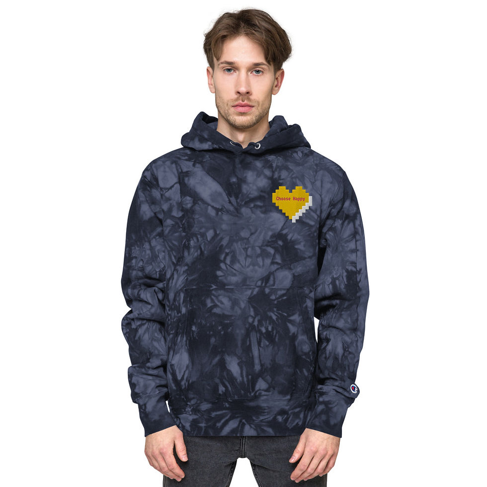 Thumbnail: #MarcelMB #ChooseHappy Embroidery Champion Brand Hoodie