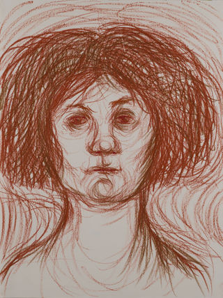 Chalk on paper 1980s- 1990s