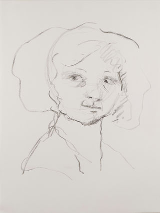Chalk on paper 1980s- 1990s