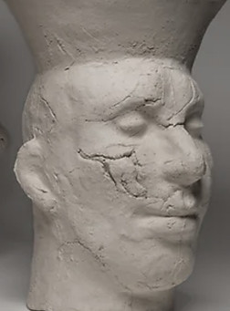 Sculptures in biscuit : Capitanos 
by Louise Blankevoort