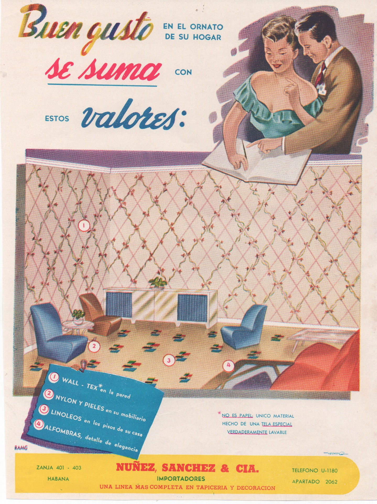 1950s PROPAGANDA NUÑEZ,SANCHEZ & CIA.
