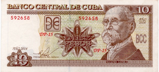 CUBA 2014 UNC MAXIMO GOMEZ -BCC