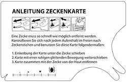 Zeckenkarten Anleitung auf der Rückseite