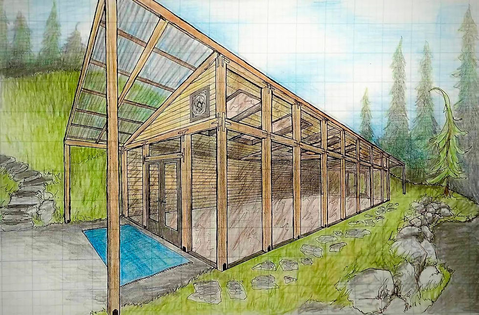 Concept drawing of conservatory