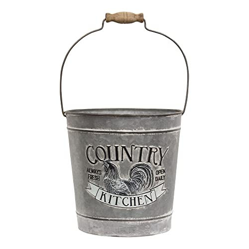 Thumbnail: Country Kitchen Galvanized Metal Bucket