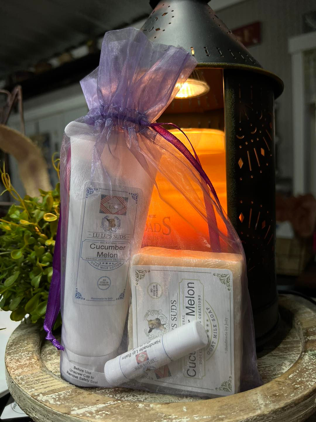 Cucumber Melon Soap, Lotion, & Lip Balm Gift Bag