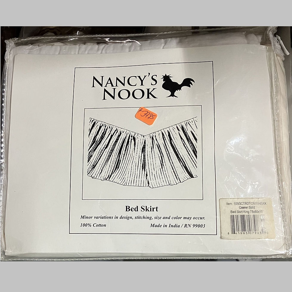 Crème Solid Bed Skirt King