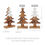 Thumbnail: Christmas Tree Two Toned White Natural Wooden Figurine
